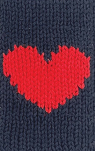 DARKEST INDIGO/ APPLE RED