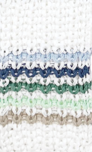 BREAKER WHITE/ BLEACH DENIM STRIPE