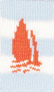 BLEACH DENIM/ WHITE/ APRICOT